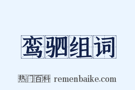 鸾驷组词是什么意思的图片